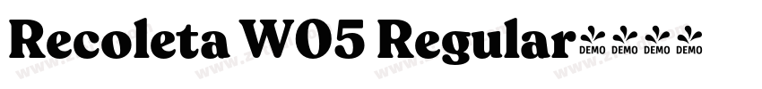 Recoleta W05 Regular字体转换